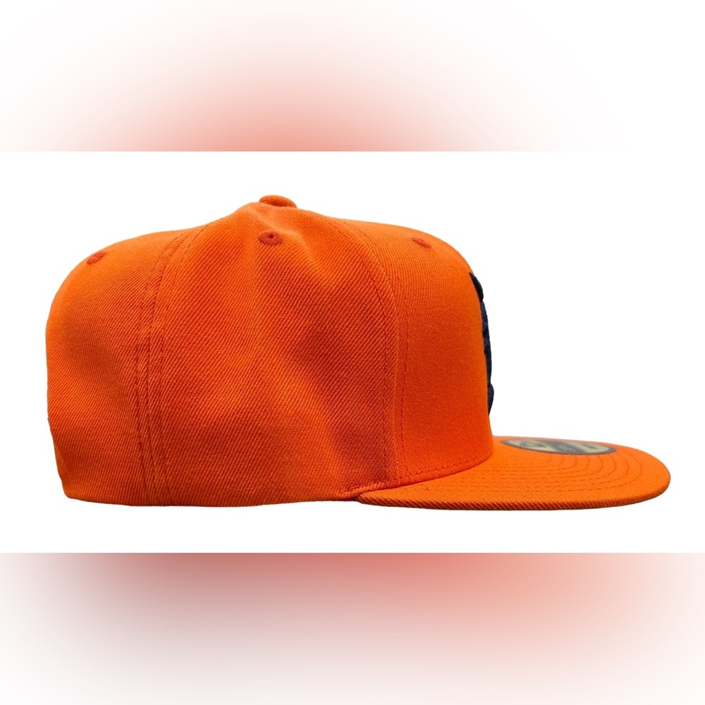 New Detroit Tigers Capn On Melrose Orange SnapBack Hat Flat Brim Cap Green UV - Picture 3 of 6